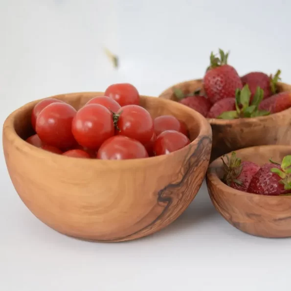 Olive wood bowls set (1)