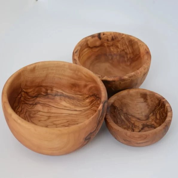 Olive wood bowls set (4)