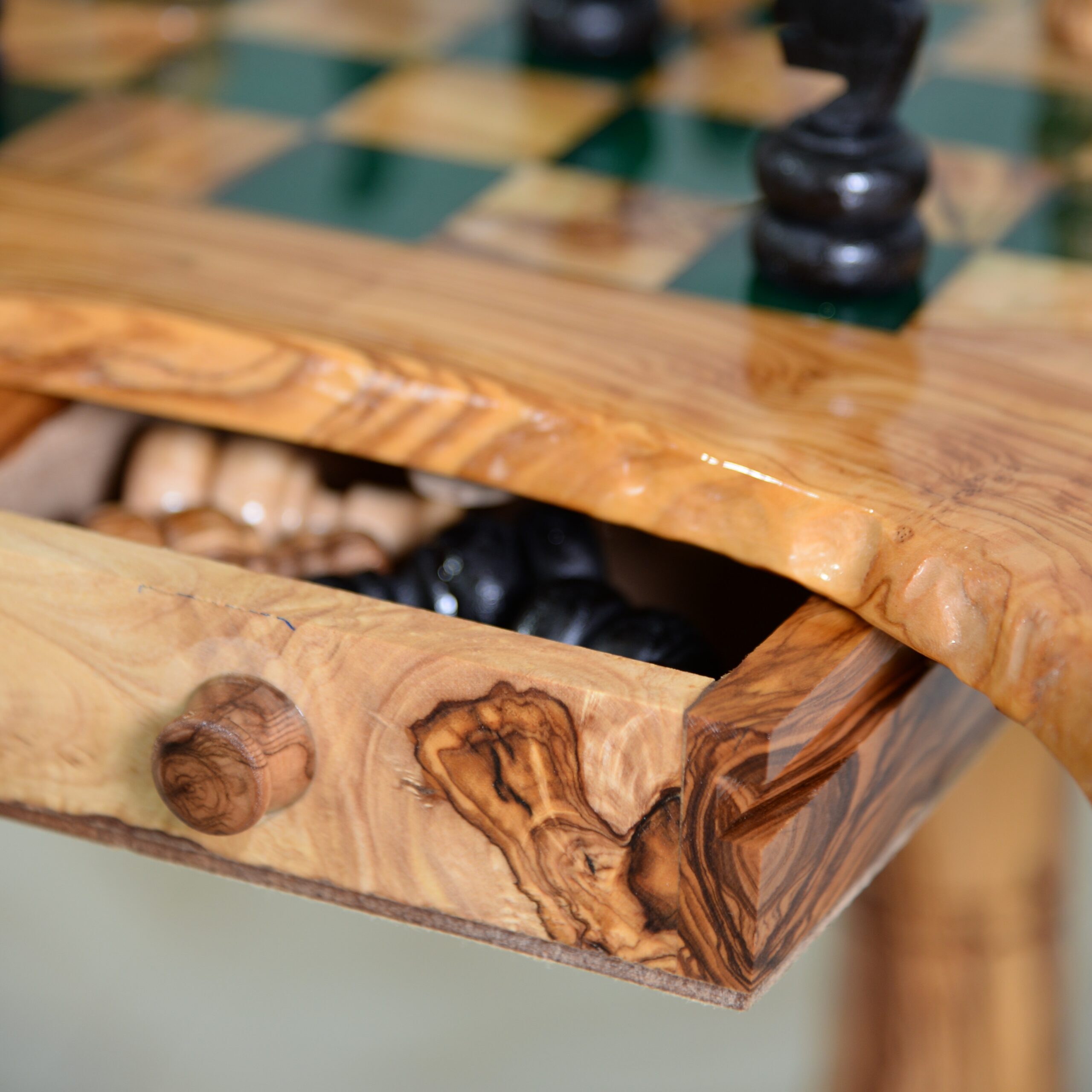 the new olive wood chess game